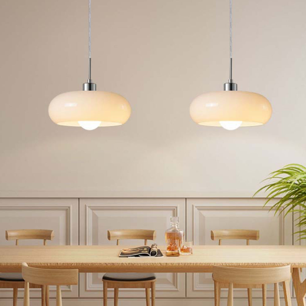 Hailie | Modern LED Taklampa i Orange & Vit