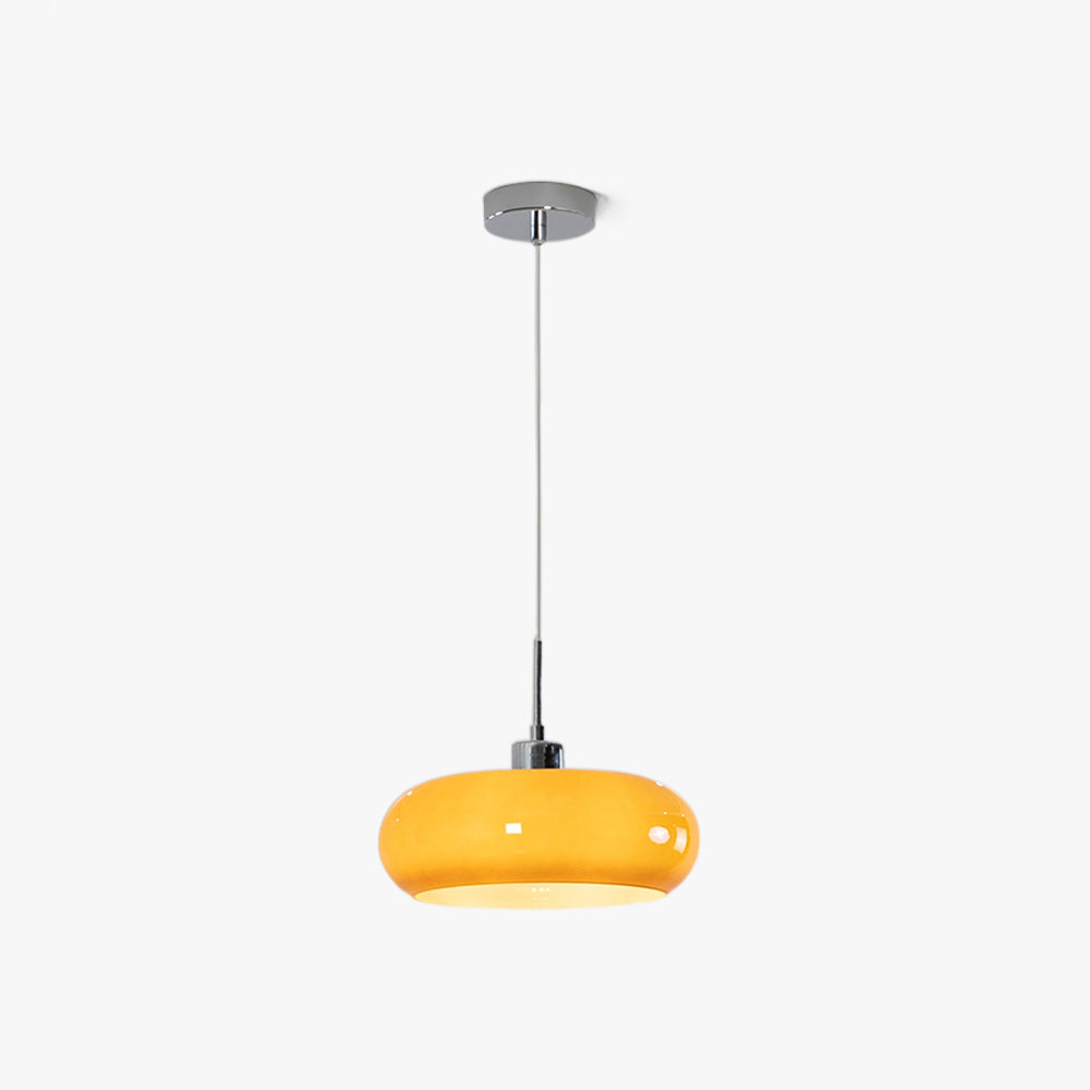 Hailie | Modern LED Taklampa i Orange & Vit