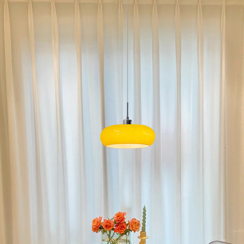 Hailie | Modern LED Taklampa i Orange & Vit
